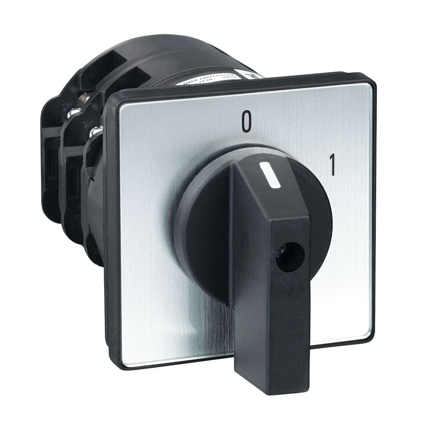 K115C003AP Cam switch, Harmony K, front mounting, plastic, 3 poles, 60 degree, 115A, 88x88mm, marked 0/1
