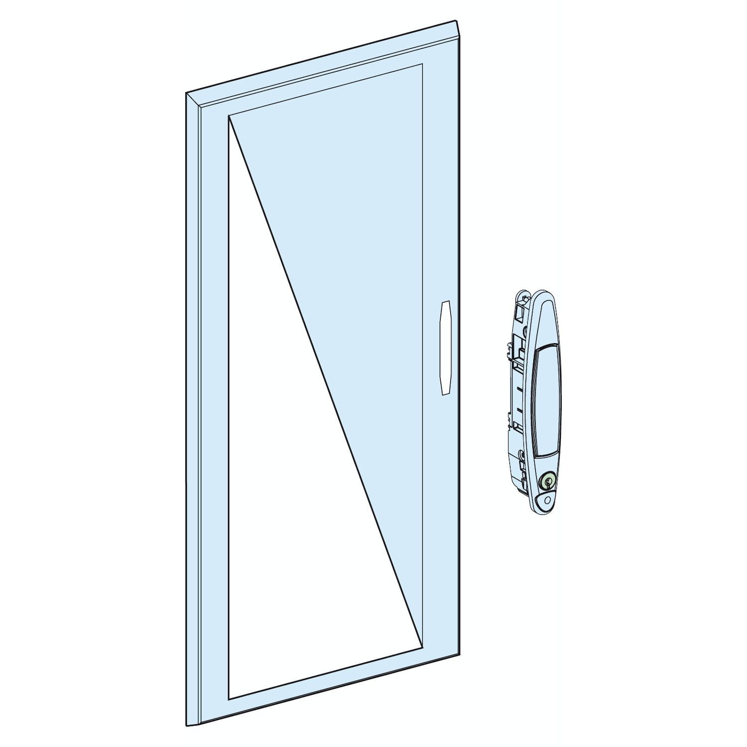 08135 TRANSPARENT DOOR W600 15M PRISMA G IP30