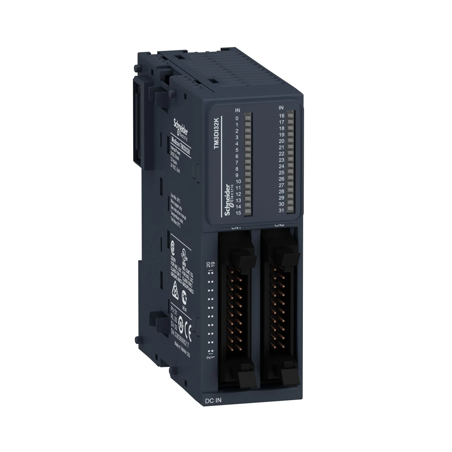 TM3DI32K Schneider Electric erillinen tulomoduuli, Modicon TM3, 32 tuloa, HE10, 24V DC
