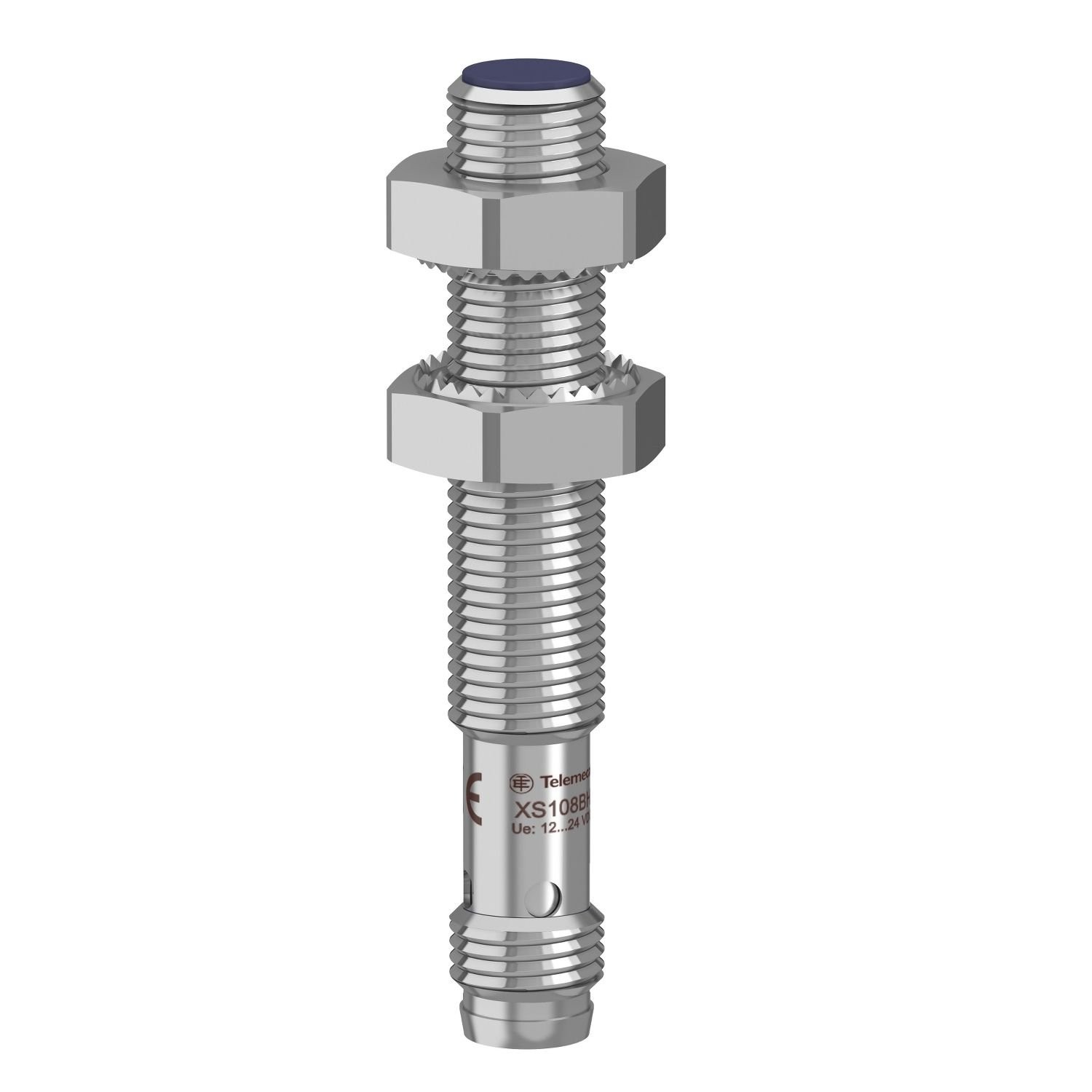 XS108BLPAM8 inductive sensor XS1 M8, L50mm, brass, Sn1.5mm, 12..24VDC, M8