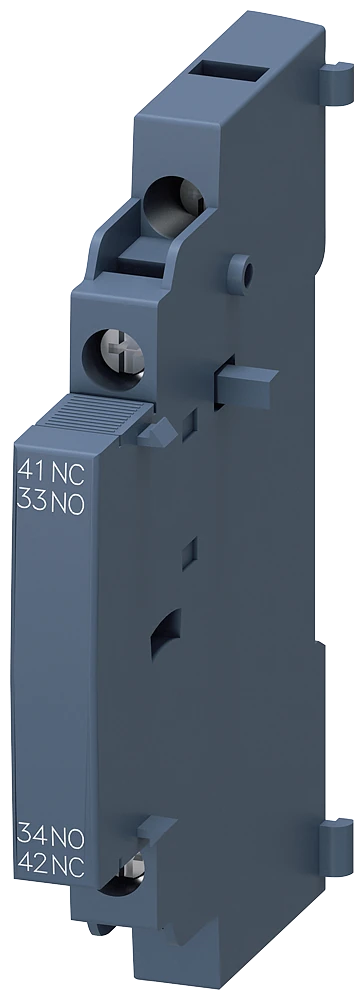 3RV2901-1A Siemens Auxiliary switch can be mounted on the side 1 NO+1 NC screw terminal for circuit breaker 3RV2