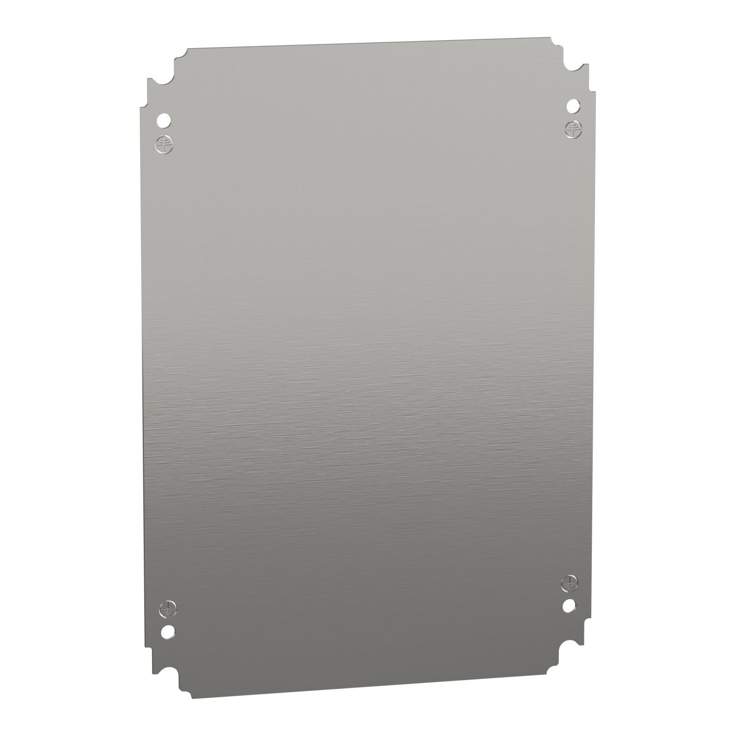 Schneider Electric NSYMM43 Plain mounting plate H400xW300mm made of galvanised sheet steel