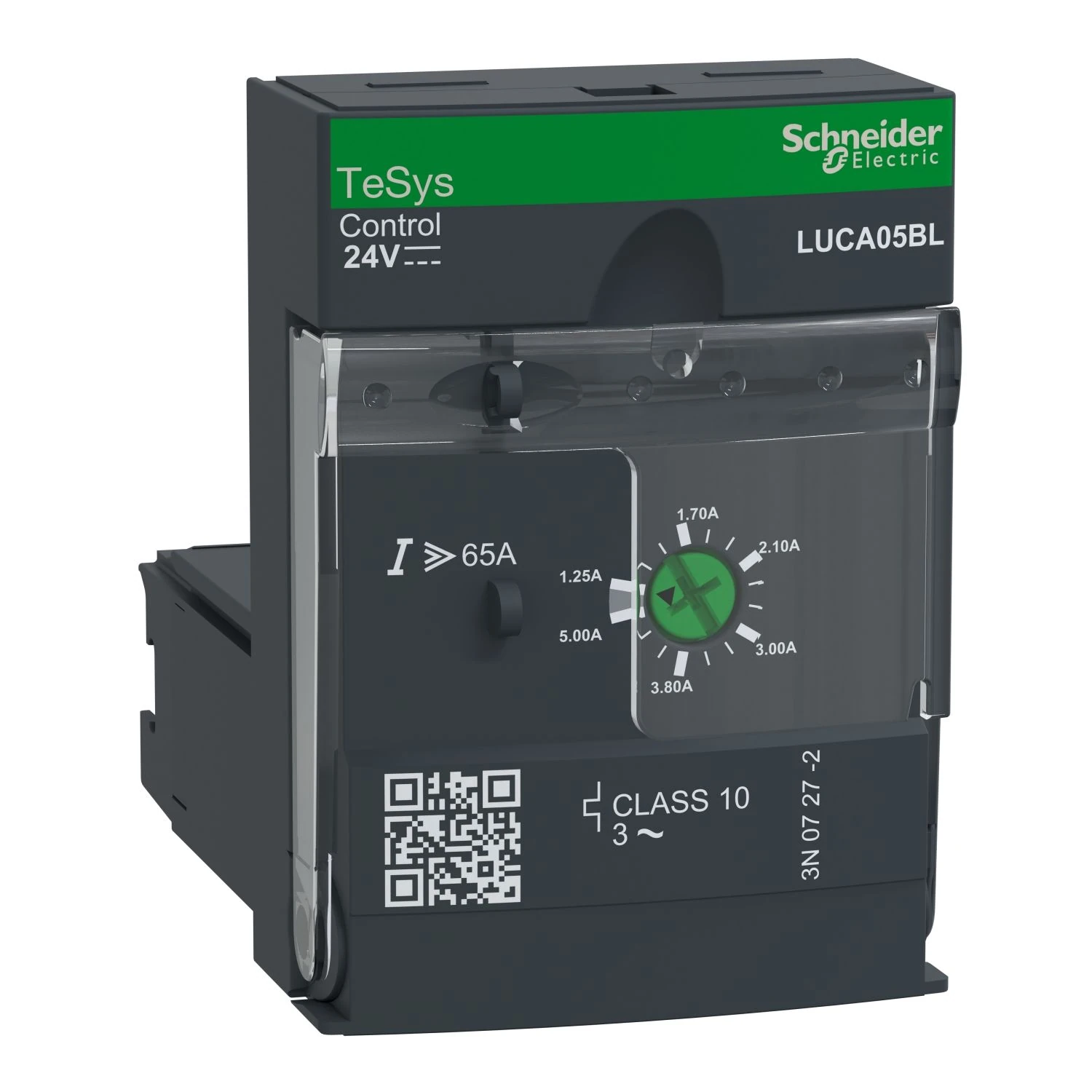LUCA05BL Schneider Electric Standard control unit, TeSys Ultra, 3P, 1.25 to 5A, 690VAC, thermal magnetic protection, class 10, 24VDC coil