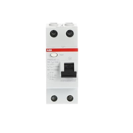 2CSF202003R3630 FH202 AC-63/0.3 Residual Current Circuit Breaker 2P AC type 300 mA