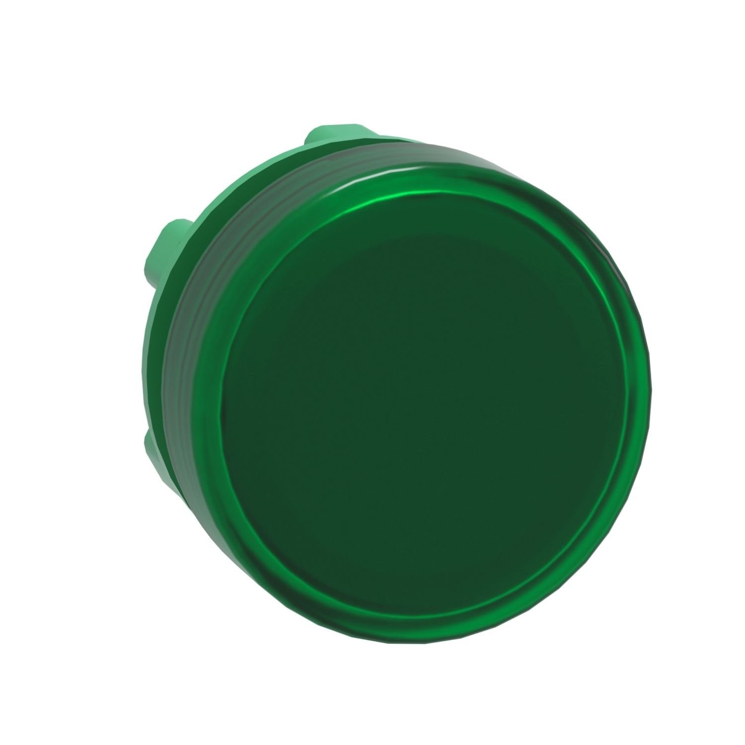 ZB5AV033 Head for pilot light, Harmony XB5, plastic, green, 22mm, plain lens, BA9s base fitting