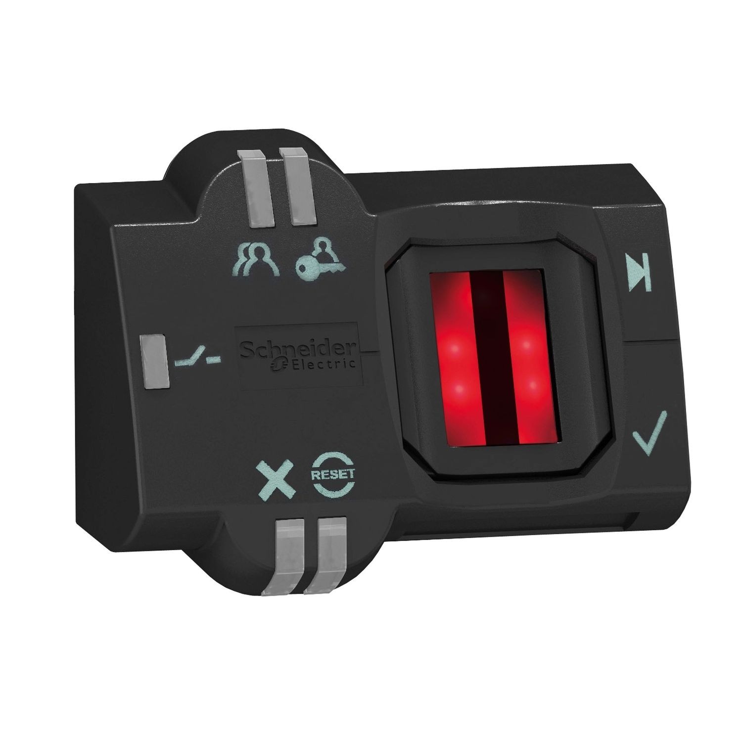 XB5S1B2L2 Biometric switch bistable, Harmony XB5S, plastic, 22mm, connection by 2m cable, 24V AC DC