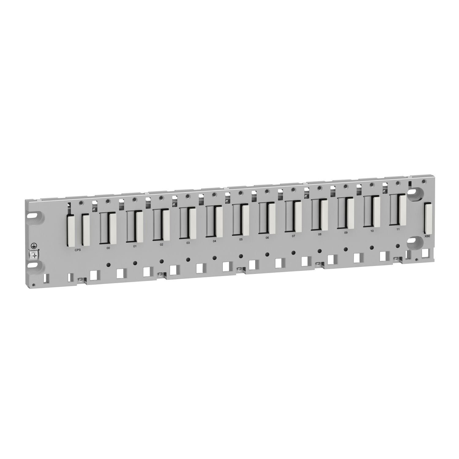 BMXXBP1200 Backplane, Modicon X80, 12 slots, panel, mounting plate mounted