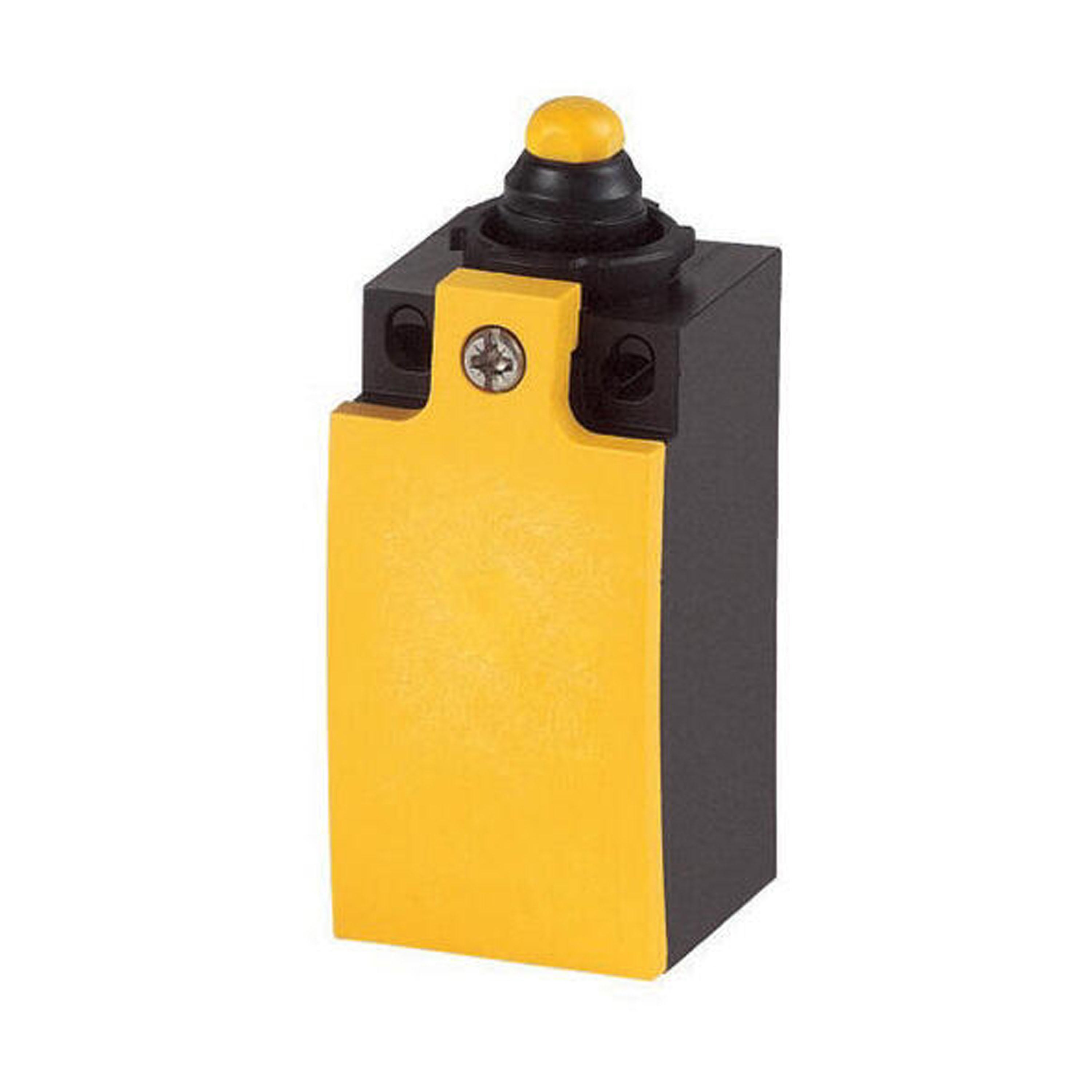 106798 LS-S11S - Position switch, Rounded plunger, Basic device, expandable, 1 N/O, 1 NC, Screw terminal, Yellow, Insulated material, -25 - +70 °C, EN 50047 Form B