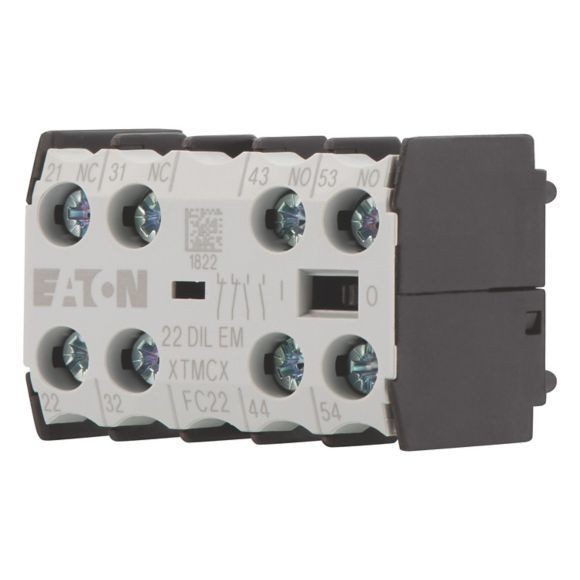 010112 22DILEM - Auxiliary contact module, 4 pole, 2 N/O, 2 NC, Front fixing, Screw terminals, DILE(E)M