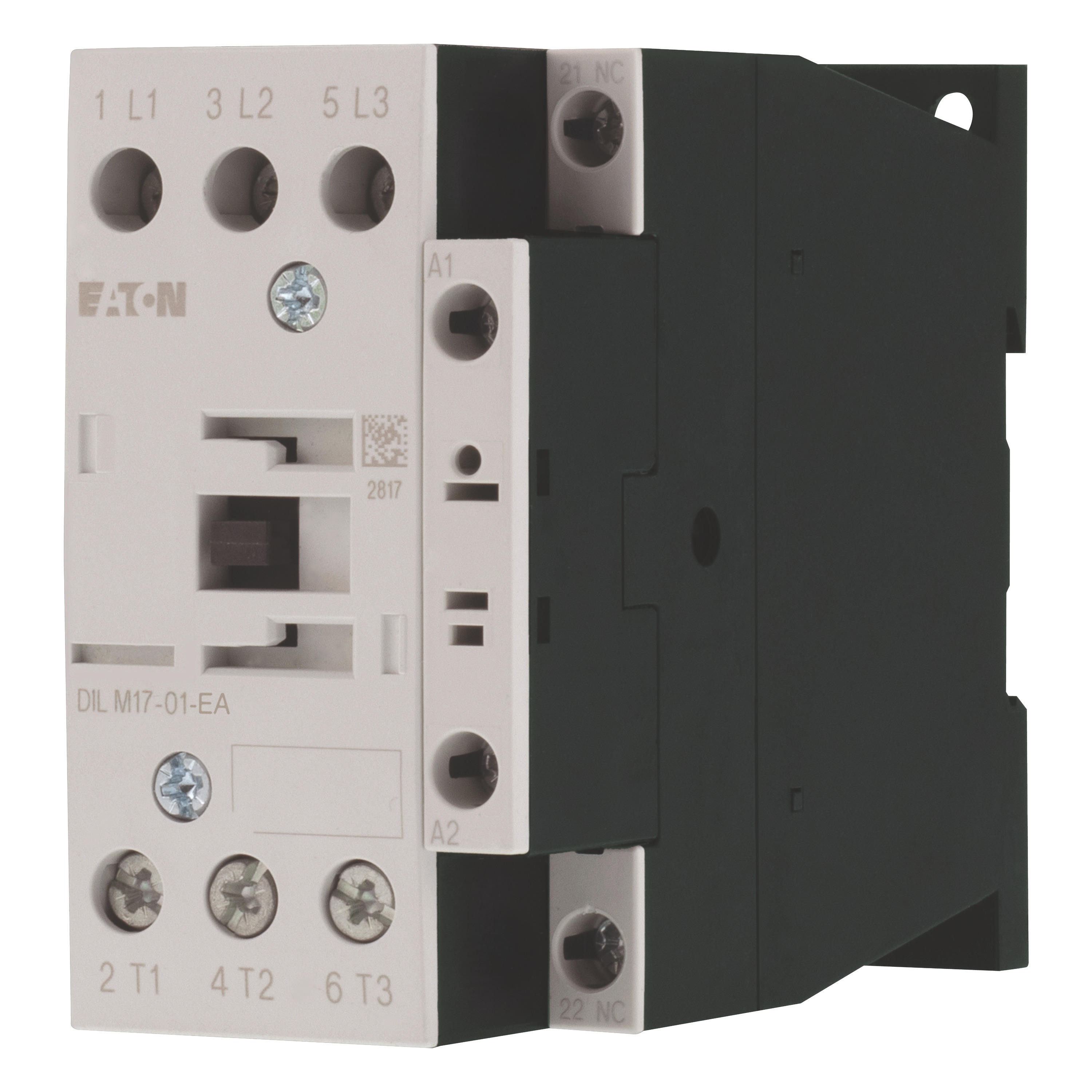 189912 DILM17-01-EA(RDC24) - Contactor, 3 pole, 380 V 400 V 7.5 kW, 1 NC, RDC 24: 24 - 27 V DC, DC operation, Screw terminals