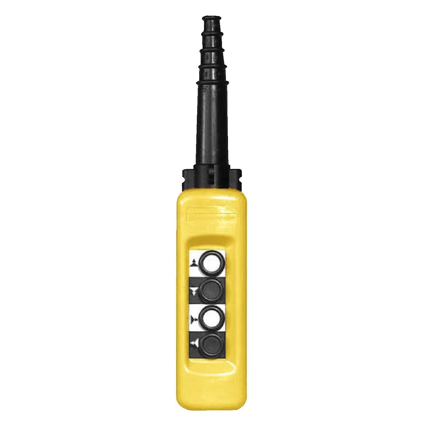 XACA491 Pendant control station, Harmony XAC, plastic, yellow, 4 push buttons with 2NO+1NC