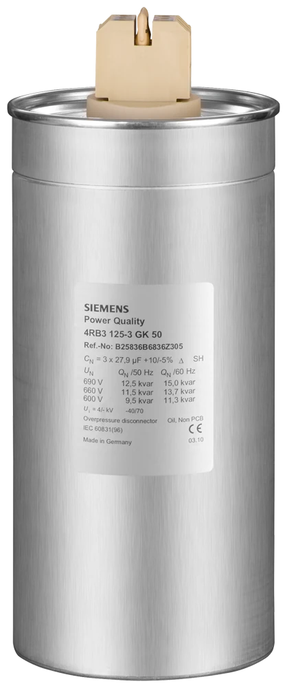 4RB2050-3EA50 Power capacitor PHICAP MKP 400 V 5.0 kVAr