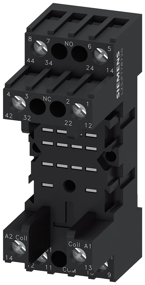 LZS:PT78720 Plug-in socket for PT relay 2 change-over contacts screw terminal