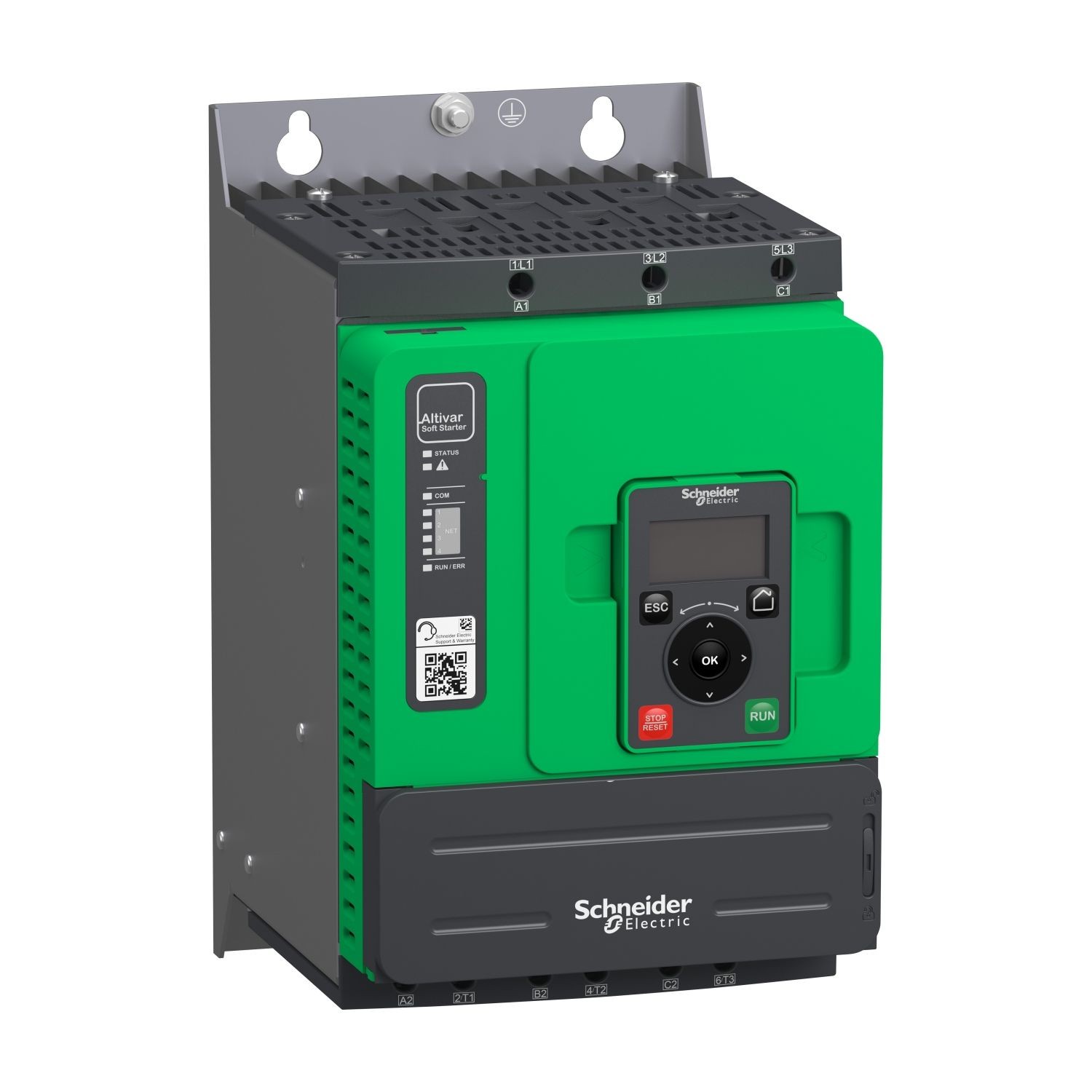 Schneider Electric ATS480D47Y Soft starter, Altistart 480, 47A, 208 to 690V AC, control supply 110 to 230V AC