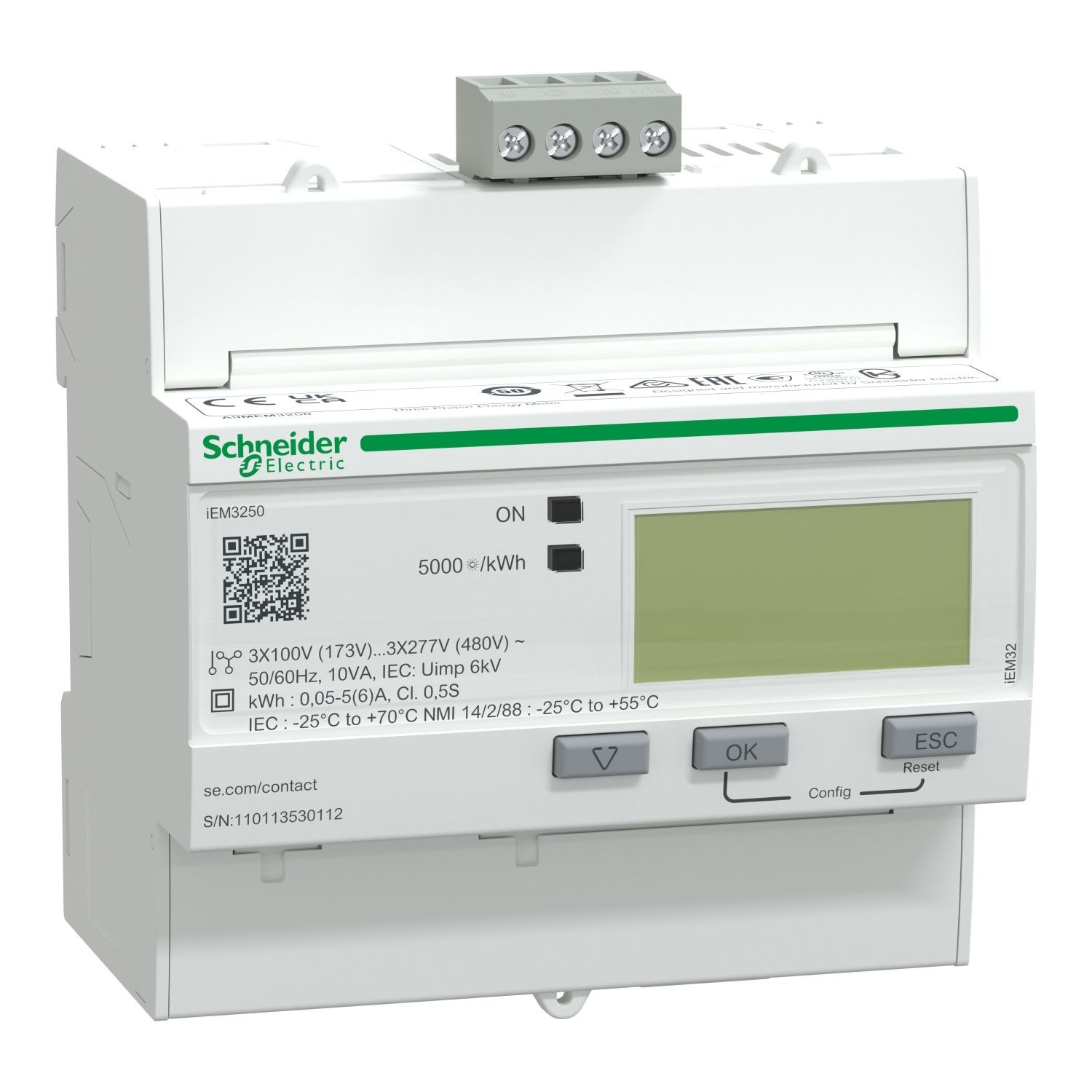 Schneider Electric A9MEM3250 iEM3250 energy meter - CT - Modbus