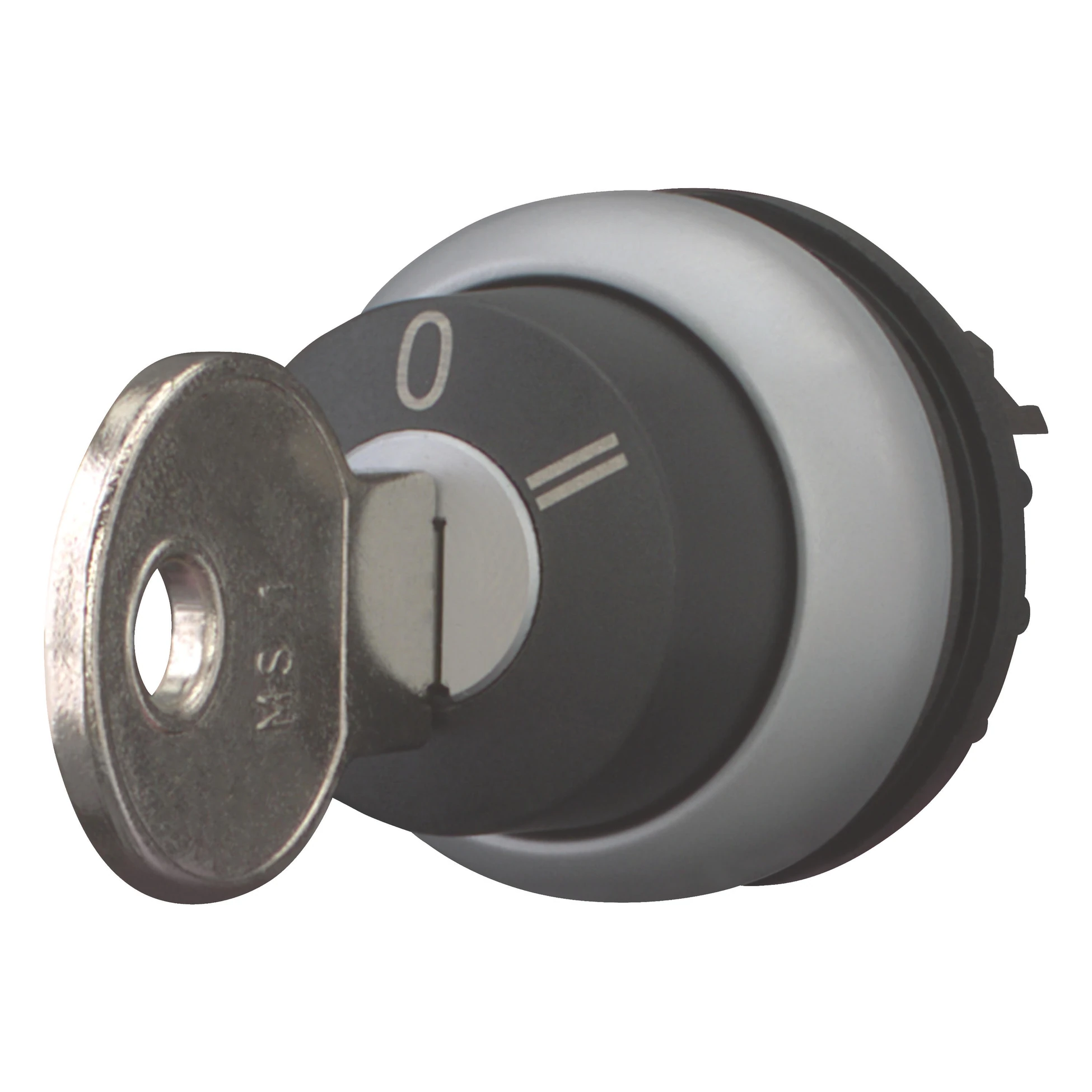 216894 EATON M22-WS3 - Key-operated actuator, momentary, 3 positions, Key withdrawable: 0, Bezel: titanium