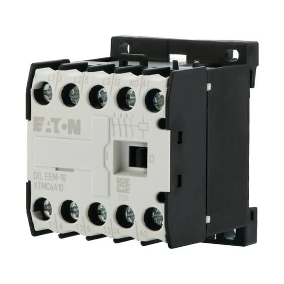 051596 DILEEM-10(24V50/60HZ) - Contactor, 24 V 50/60 Hz, 3 pole, 380 V 400 V, 3 kW, Contacts N/O = Normally open= 1 N/O, Screw terminals, AC operation