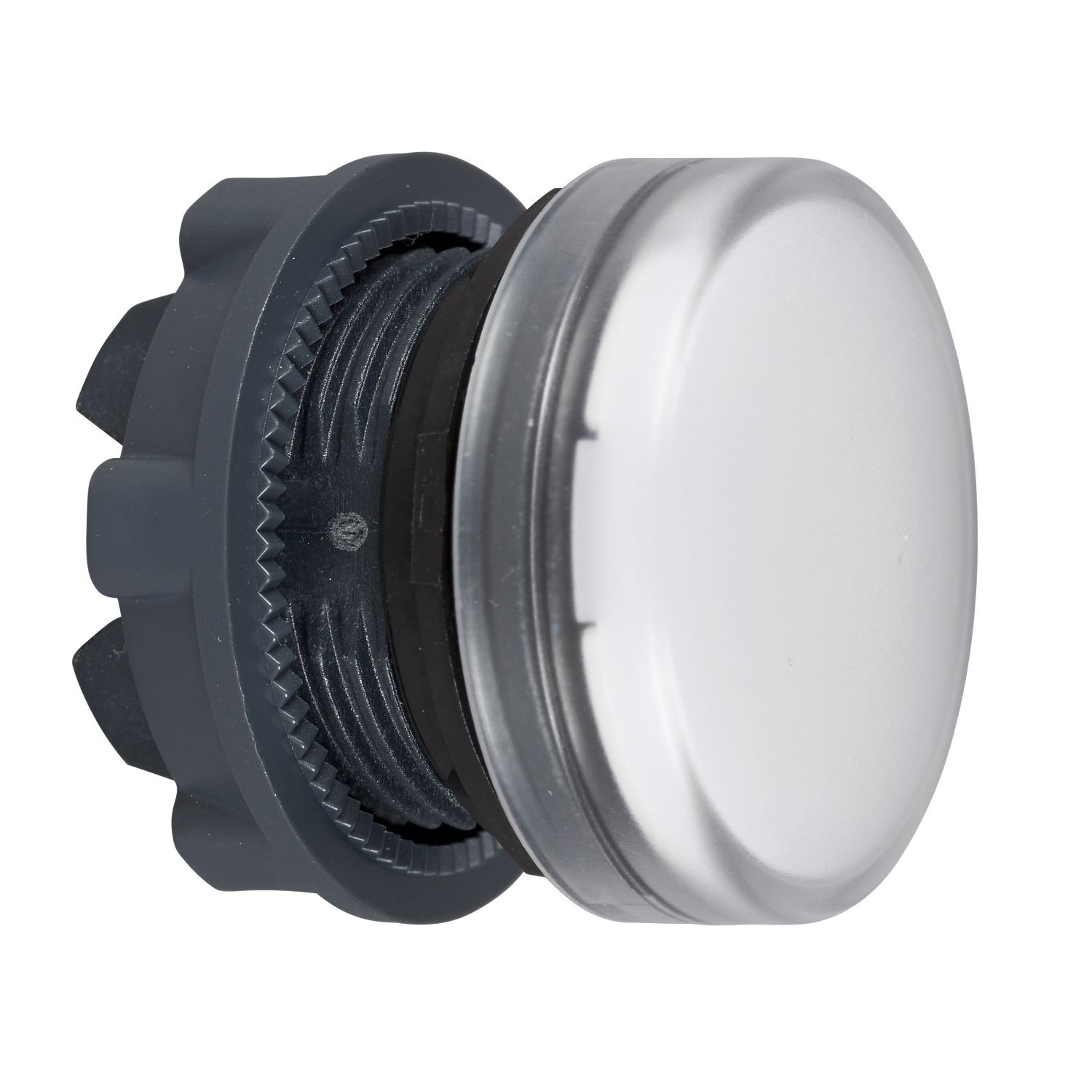 Schneider ZB5AV01 Ba9S Ampul için 22mm Düz Lensli Beyaz Pilot Işığı