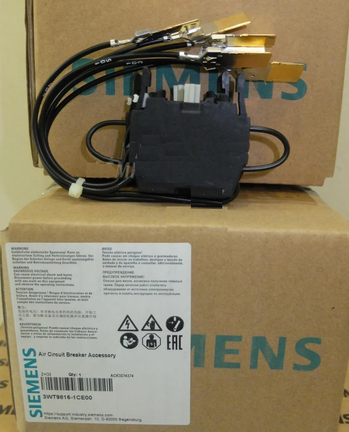 3WT9816-1CE00 Siemens accessories for switch 3WT8, auxiliary switch 2 CO