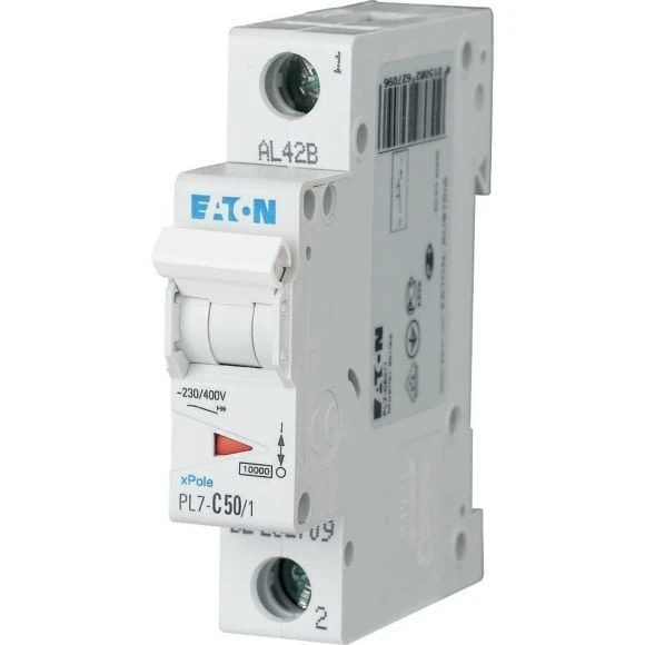 262709 PL7-C50/1 - Disjoncteur miniature (MCB), 50 A, 1p, caractéristique : C