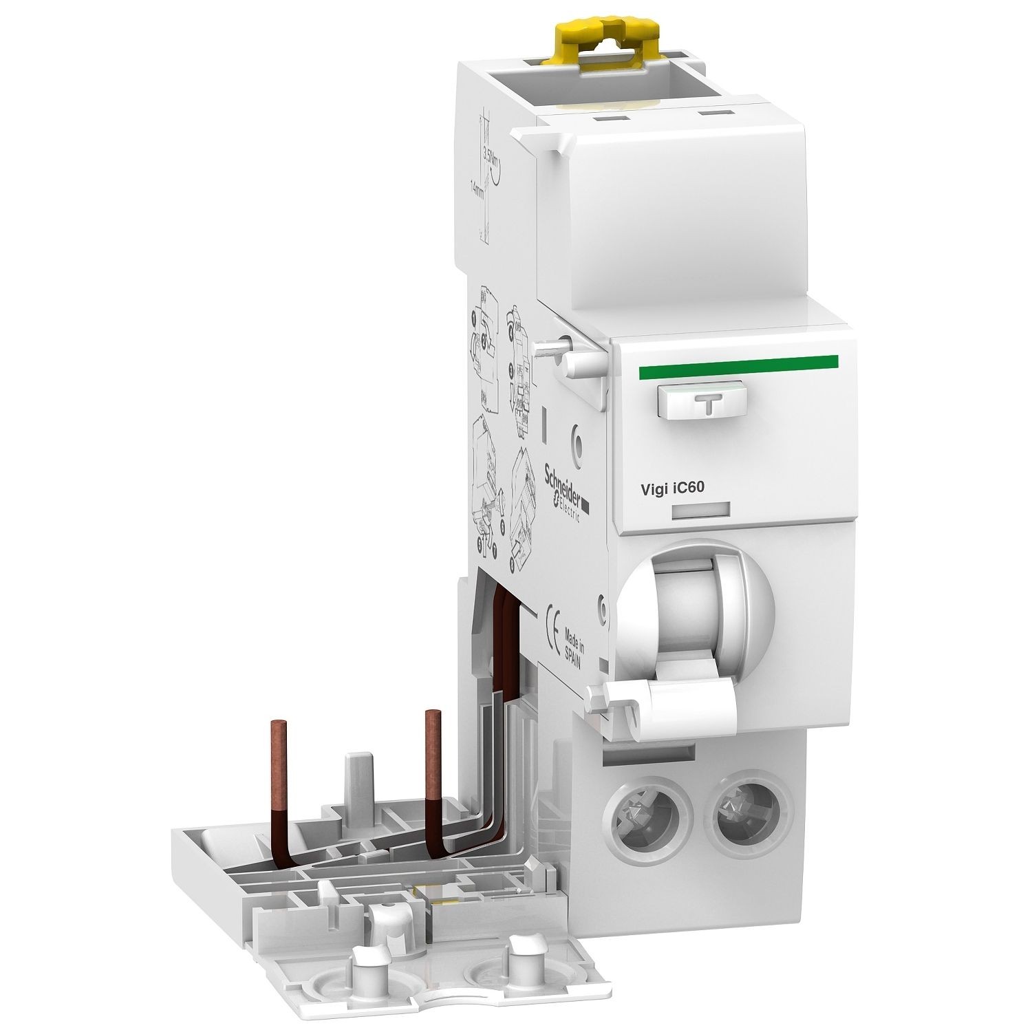 Schneider Electric A9V41225 Vigi iC60 - earth leakage add-on block - 2P - 25A - 30mA - AC type