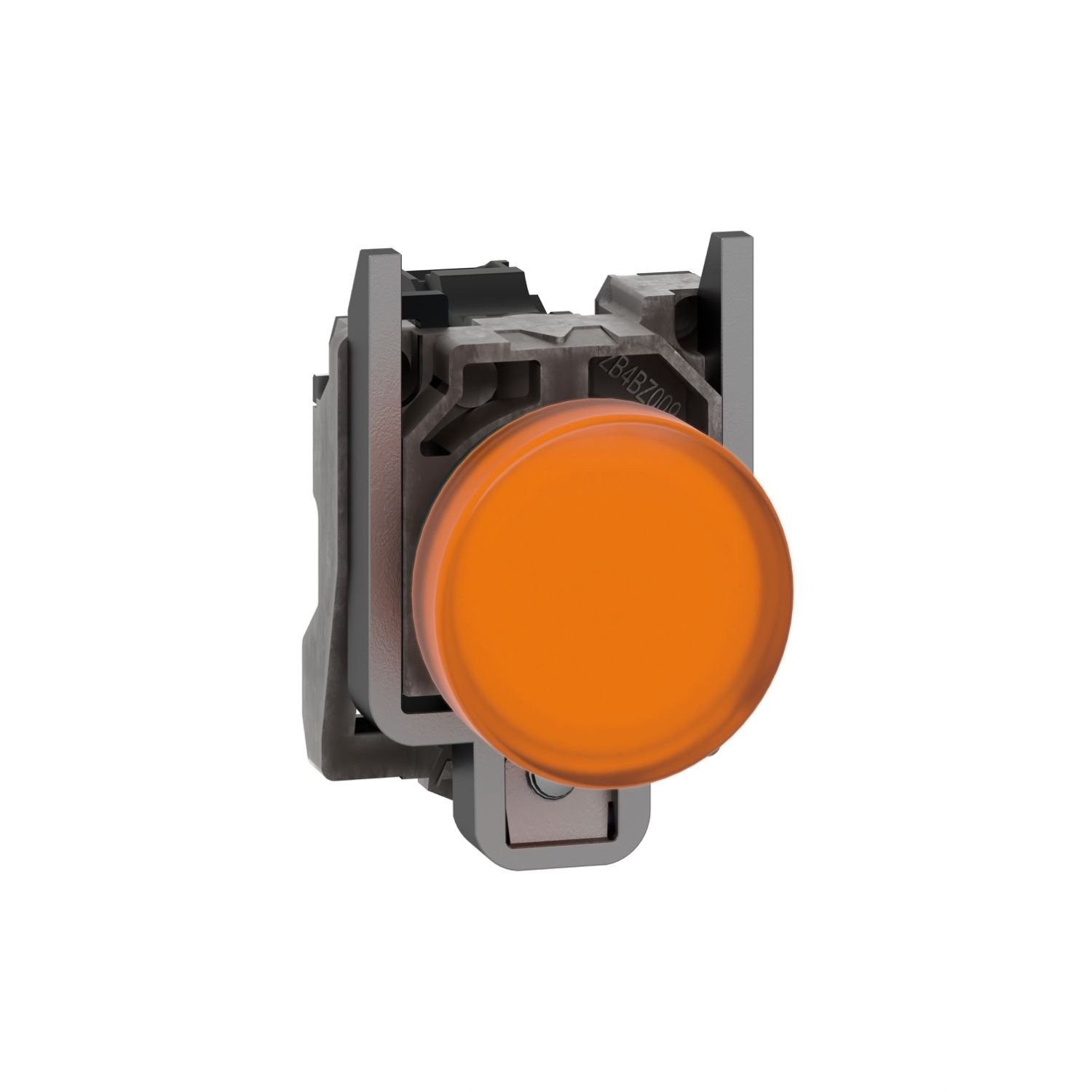 XB4BVM5 Pilot light, Harmony XB4,metal, orange, 22mm, universal LED, plain lens, 230...240V AC