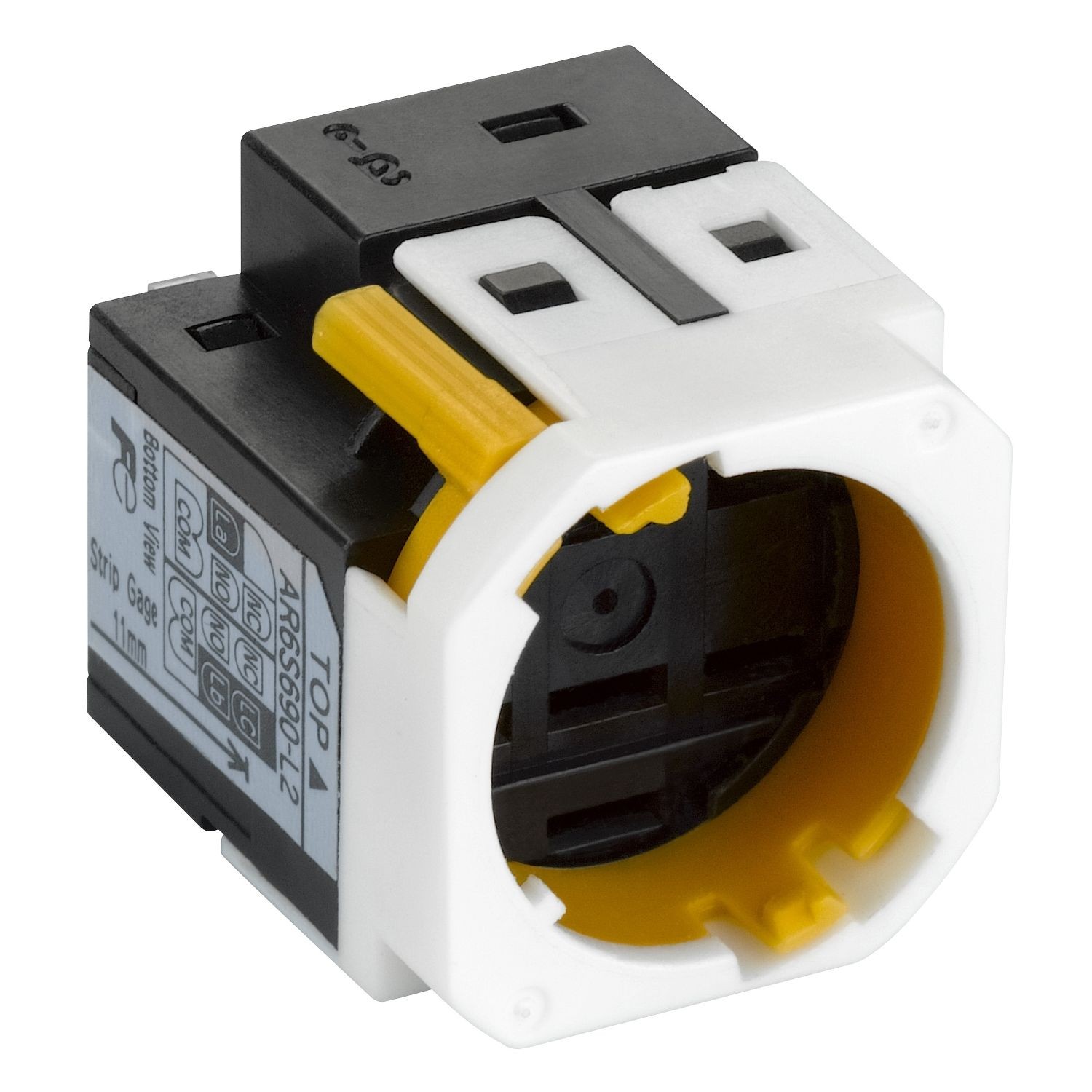 Schneider Electric ZB6YF04 Harmony XB6E, Fast connector socket for PB and SS, 1 NO/NC