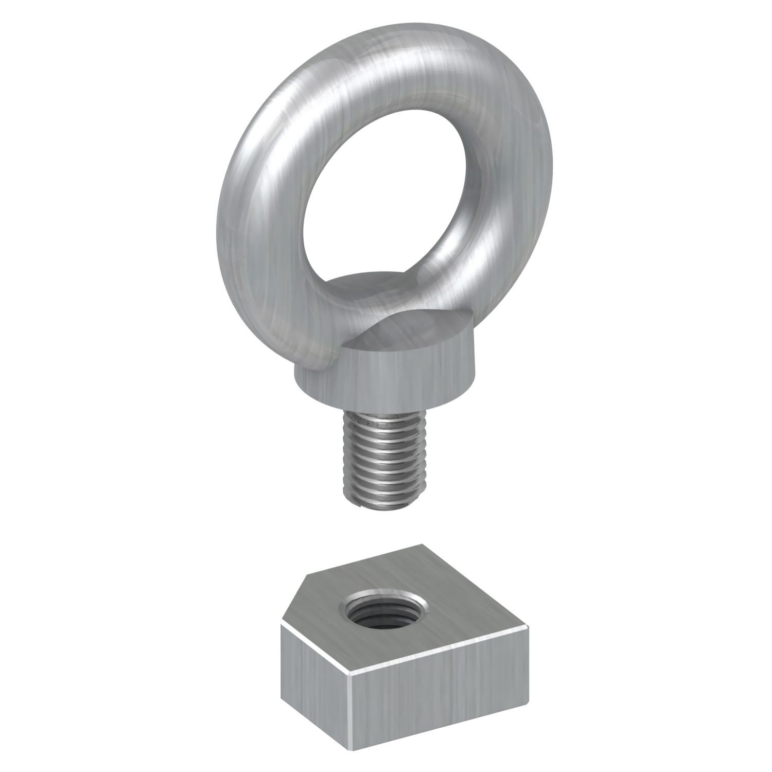 NSYSMEB set of 4 PanelSeT SM M12 lifting eyebolt - galvanized cast steel
