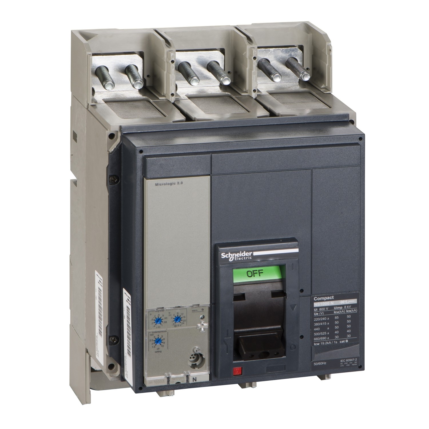 33478S2 Compact NS1250 3P 50kA Man. ML 2.0 Fixed