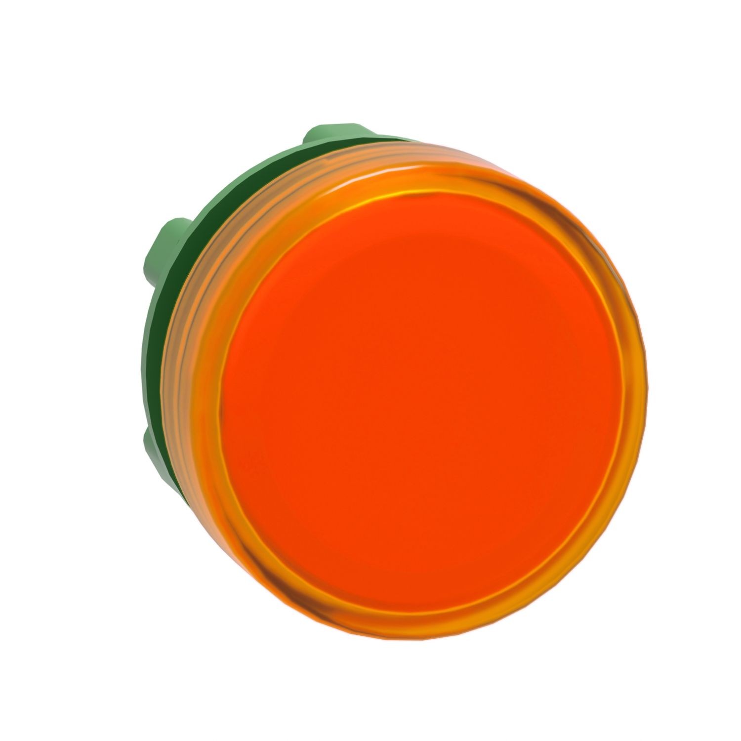 ZB5AV053 Head for pilot light, Harmony XB5, plastic, orange, 22mm, plain lens, BA9s base fitting
