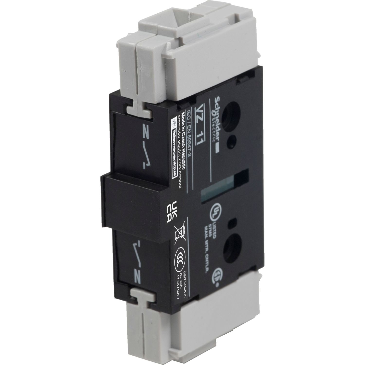 VZ11 Additional neutral block,TeSys Control,40A,for V02-V2
