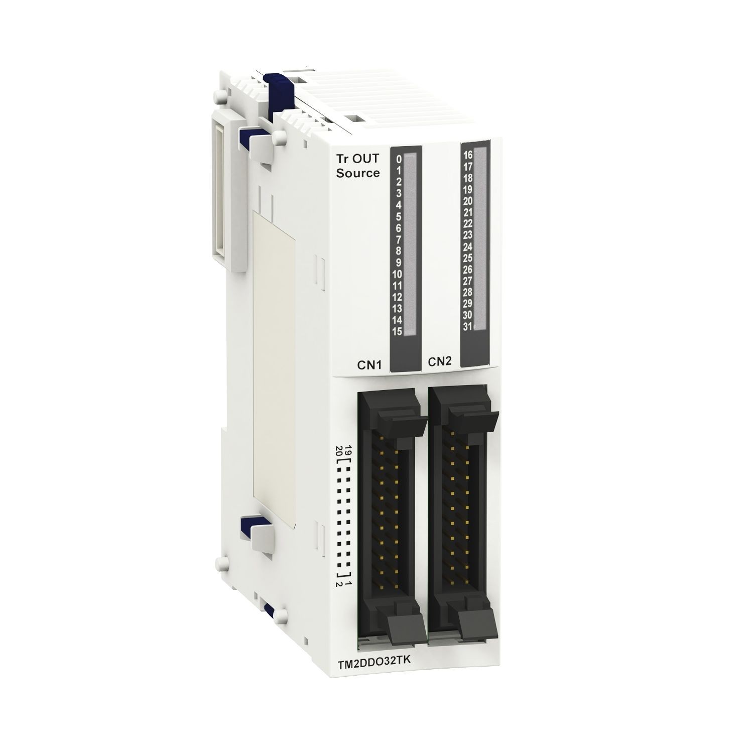 TM2DDO32TK Discrete output module, Modicon M238 logic controller, 32 outputs 24V transistor, 1 connector HE10