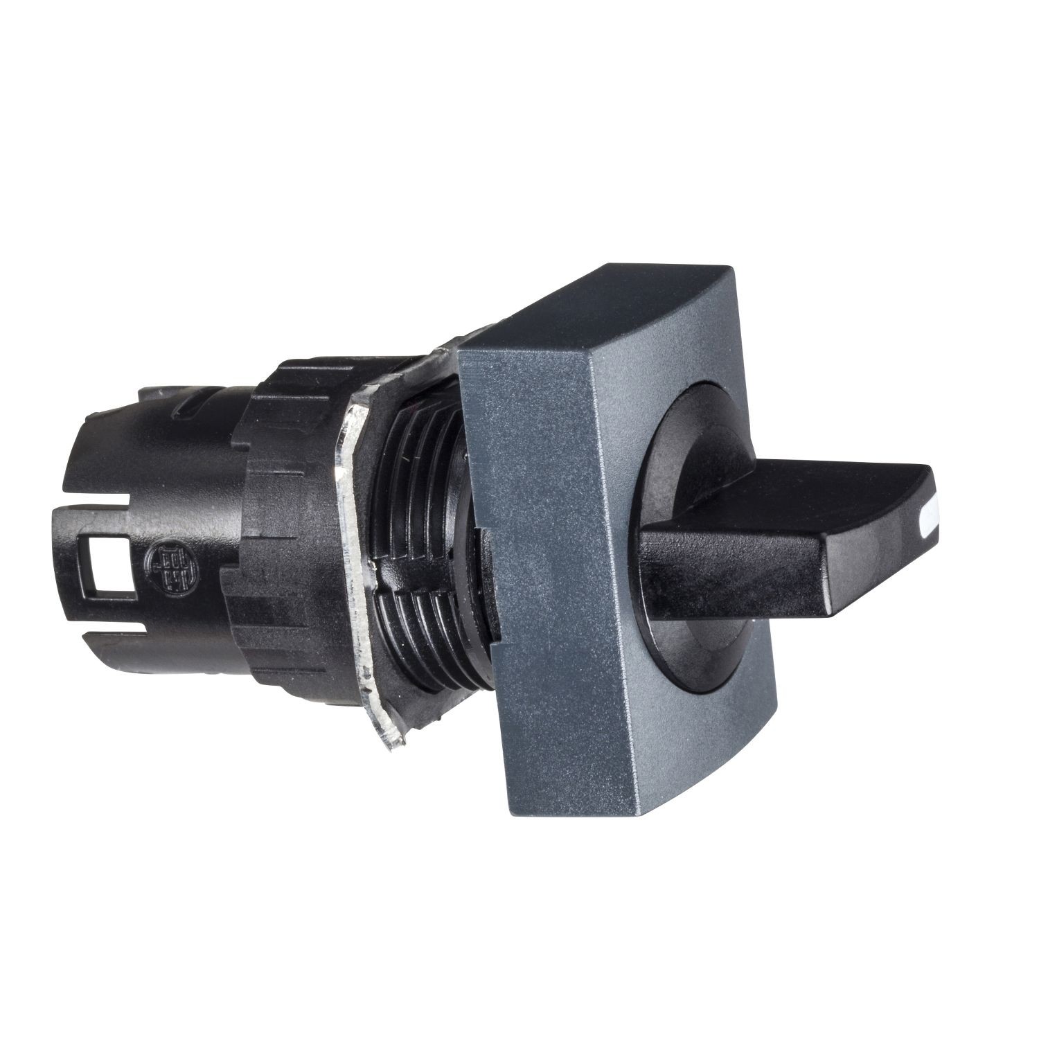 ZB6DD28 Head for selector switch, Harmony XB6, black rectangular 16mm 2 positions 90degrees stay put