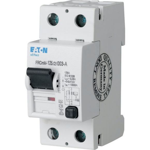187810 FRCMM-125/2/003 - Residual current circuit breaker (RCCB), 125A, 2p, 30mA, type AC