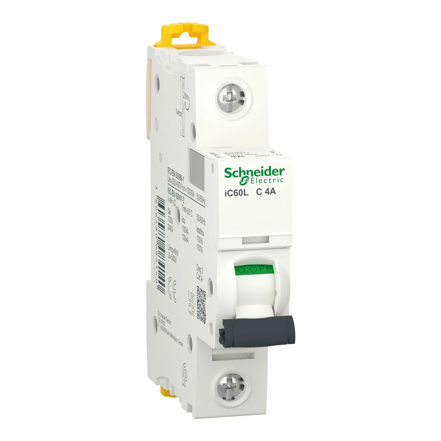 A9F94104 Schneider Electric iC60L - miniature circuit breaker - 1P - 4A - C curve