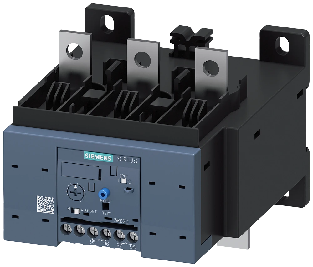 3RB2056-1FC2 Überlastrelais 50...200 A für Motorschutz Baugröße S6, Klasse 10E Schützanbau/Einzelaufstellung Hauptstromkreis: Sammelschienenanschluss Hilfsstromkreis: Schraubanschluss Hand-Automatik-Reset