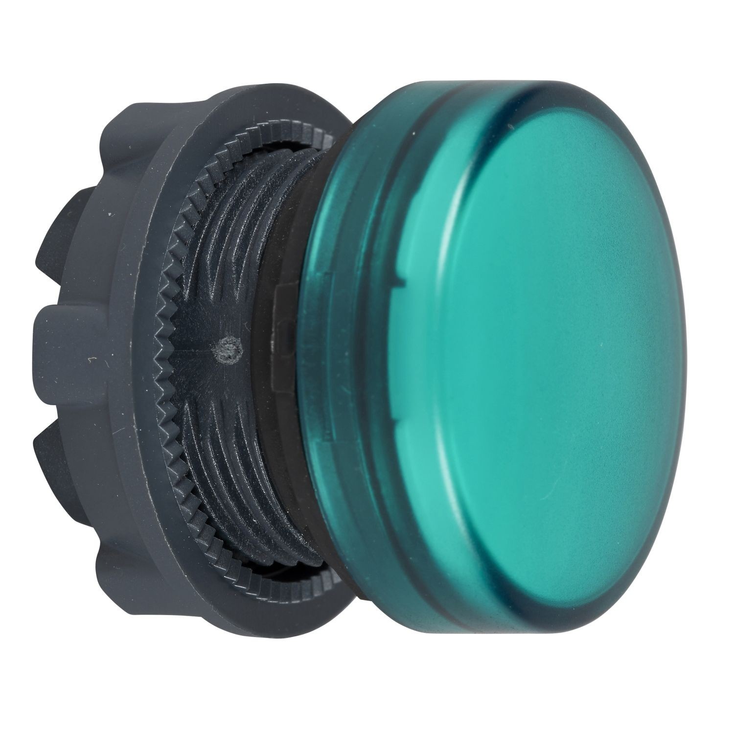 ZB5AV03 Head for pilot light, Harmony XB5, plastic, green, 22mm, plain lens, BA9s base fitting