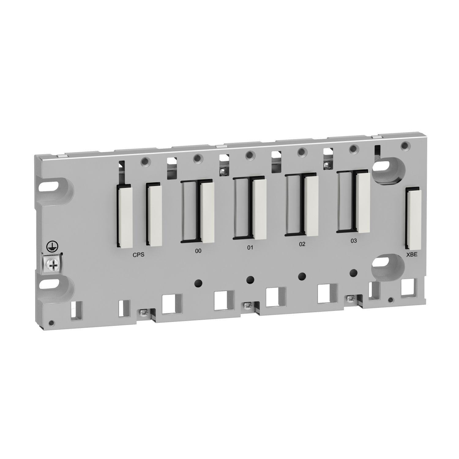 BMXXBP0400 Backplane, Modicon X80 automation platform, 4 slots, panel, plate or DIN rail mounting