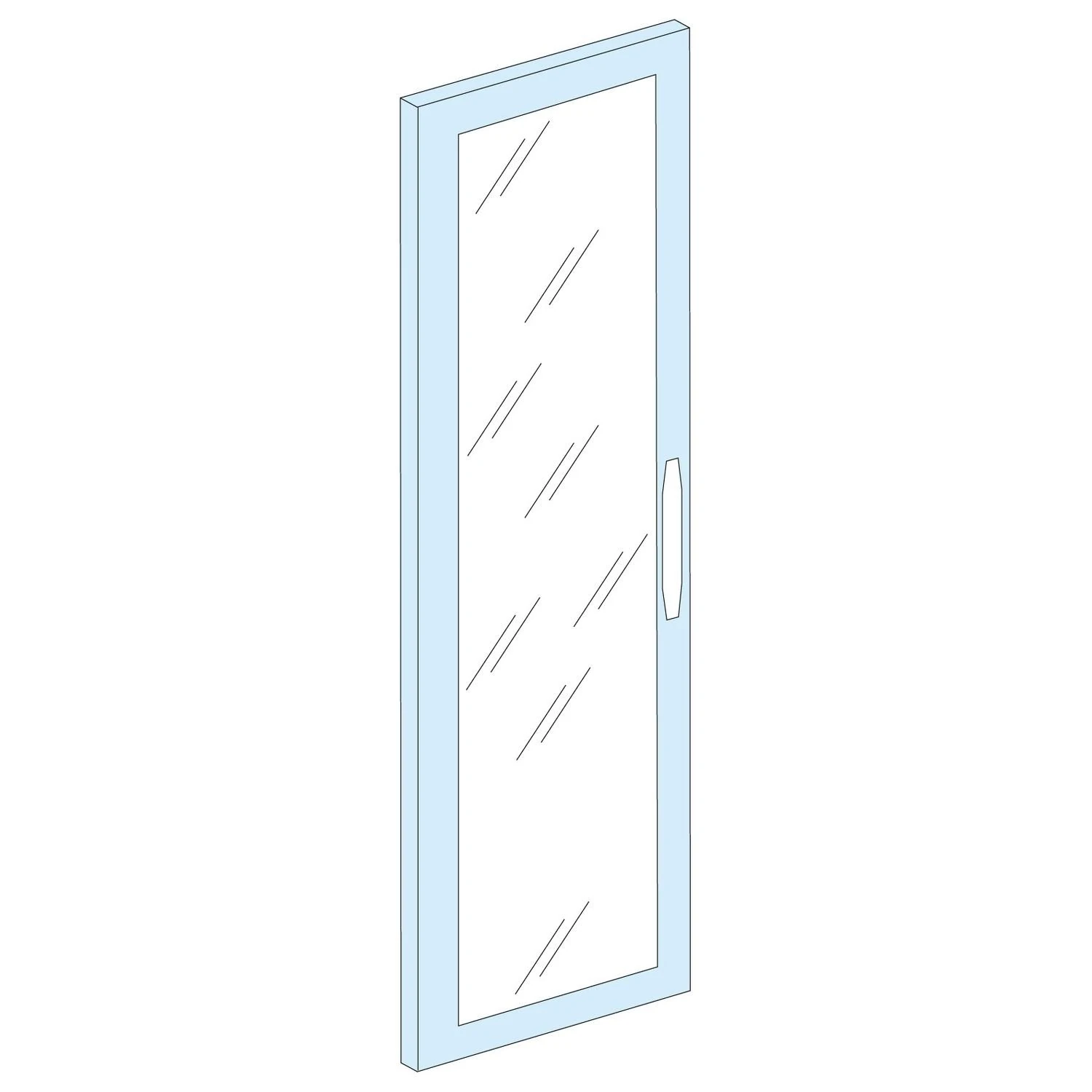 08538 Schneider Electric IP30 transparent door, W = 800 mm