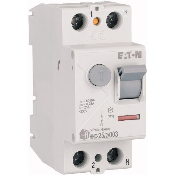 194690 HNC-25/2/003 - Residual current circuit breaker (RCCB), 25A, 2p, 30mA, type AC