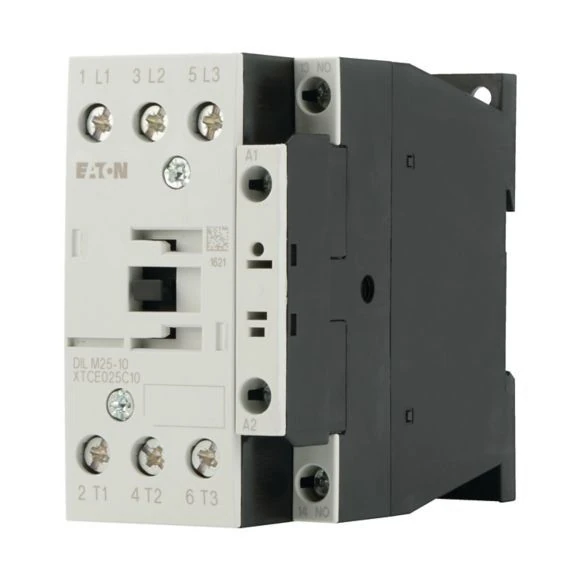 277136 EATON DILM25-10(24V50/60HZ) - Contactor, 3 pole, 380 V 400 V 11 kW, 1 N/O, 24 V 50/60 Hz, AC operation, Screw terminals