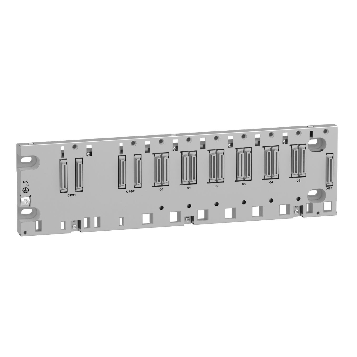 Schneider Electric BMEXBP0602 backplane rack, Modicon X80, 6 slots, redundant Ethernet backplane