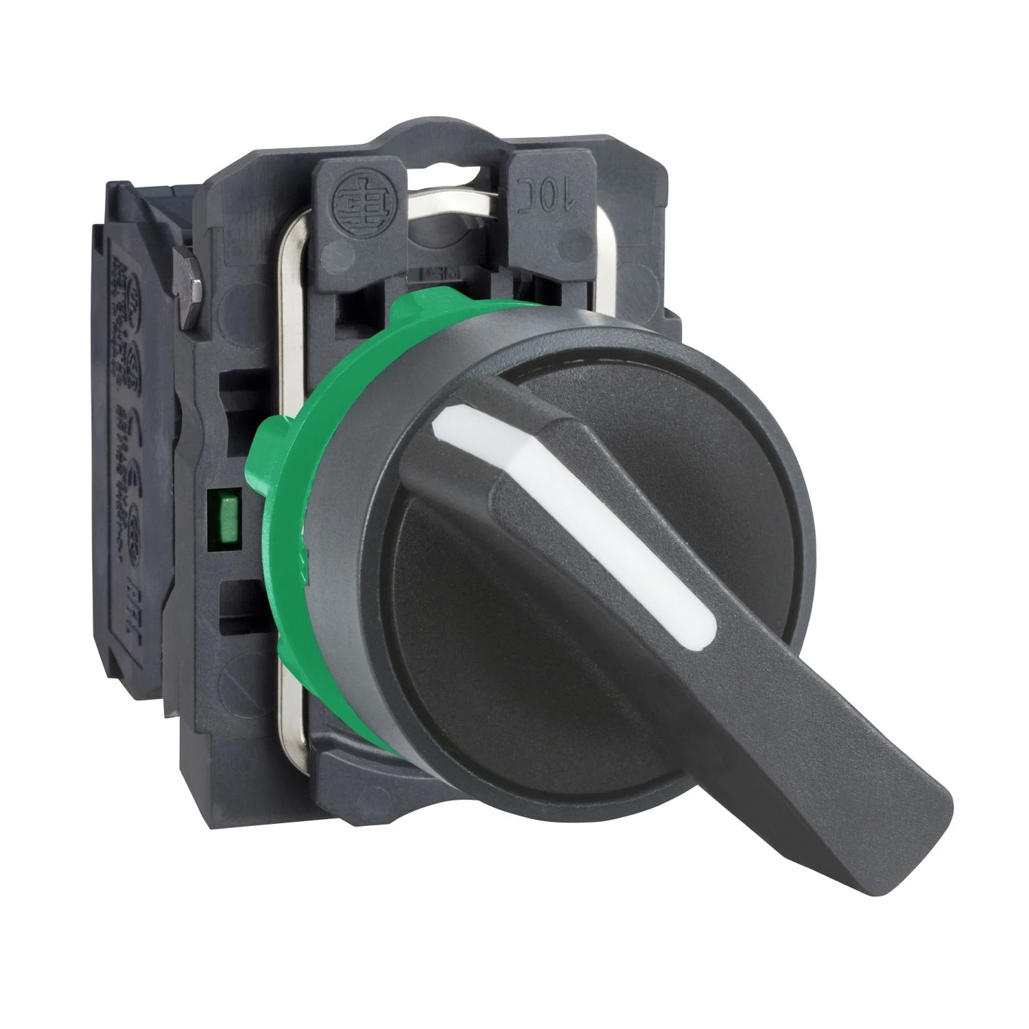 XB5AJ21 Schneider Electric Interrupteur sélecteur, Harmony XB5, plastique, noir, 22 mm, poignée longue, 2 positions, 1 NO