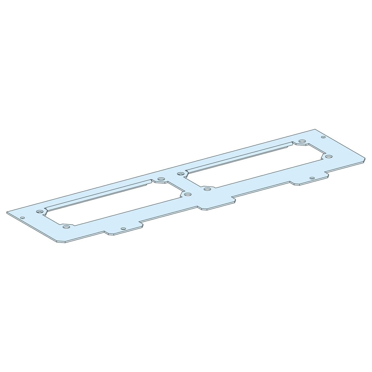 08871 CUT-OUT METAL GLAND PLATE W600 /G IP30