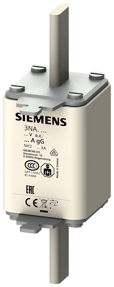 3NA3244 LV HRC fuse element, NH2, In: 250 A, gG, Un AC: 500 V, Un DC: 440 V, Front indicator, live grip lugs