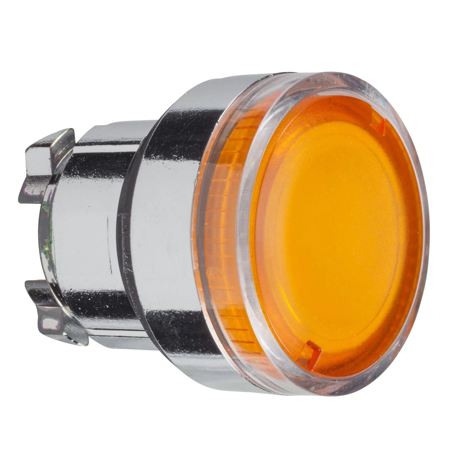 ZB4BW35 Schneider Electric orange flush illuminated pushbutton head �22 spring return for BA9s bulb