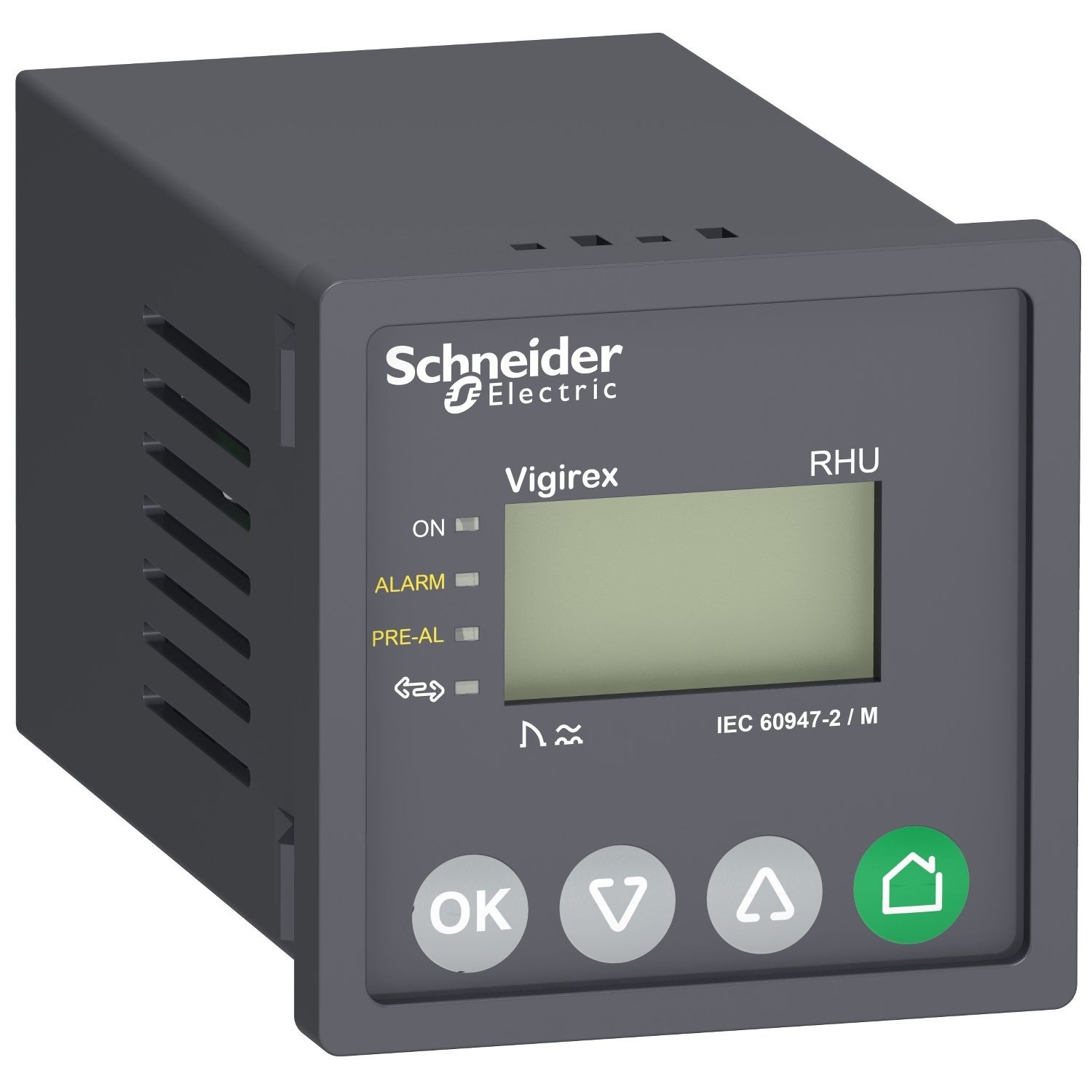 Schneider Electric LV481001 Residual current protection relay, VigiPacT RHUs, 30mA-30A, 220/240VAC 50/60Hz, without communication, front panel