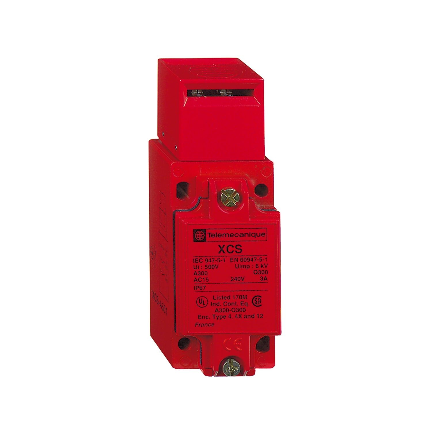XCSA502 Safety switch, Telemecanique Safety switches XCS, metal XCSA, 1 NC + 2 NO, slow break, 1 entry tapped M20