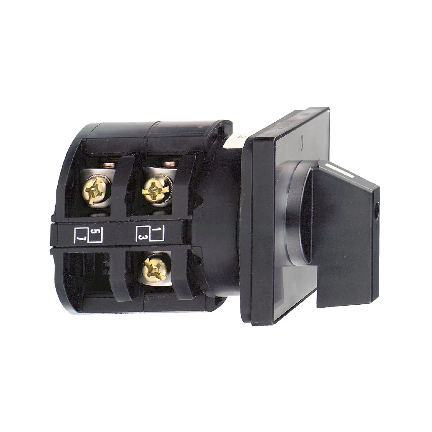 K30H001YP Schneider Electric Cam star-delta switch, Harmony K, front mounting, plastic, 3 poles, 60 degree, 32A, 64x64mm front plate, 3 positions marked