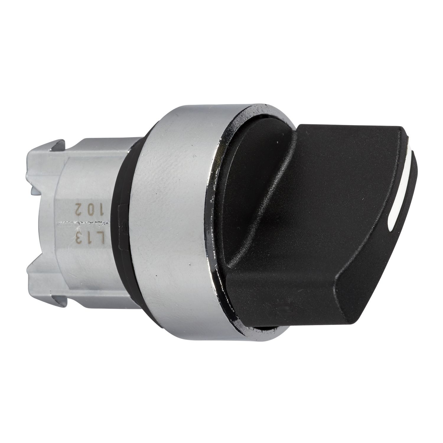 ZB4BD4 Head for selector switch, Harmony XB4, metal, black, 22mm, 2 positions, spring return from right to left